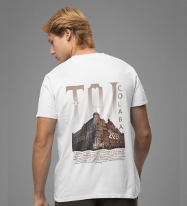 Luxury of Hotel: Mumbai Charm Design Graphic Printed White T-Shirt