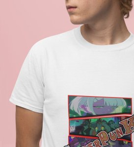 Cyber Rebels : Chronicles from the Edge Graphic Printed White T-Shirt
