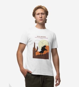 Lion of the Deccan: The Great Warrior Chhatrapati Shivaji Maharaj Graphic Printed White T-Shirt