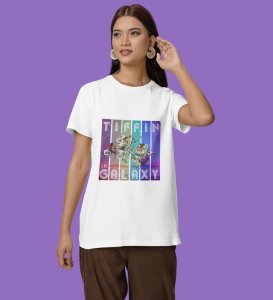 Lost World: Skull Galaxy Voyage Graphic Printed Black T-Shirt