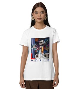 Infinite Journey: Earth's Brave Explorer Graphic Printed Black T-Shirt