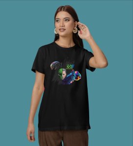 Electric Queen: Cyber Quote Graphic Printed White T-Shirt