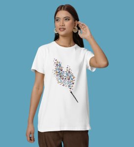 Notes of Freedom: Clarinet & Wings Graphic Printed Black T-Shirt