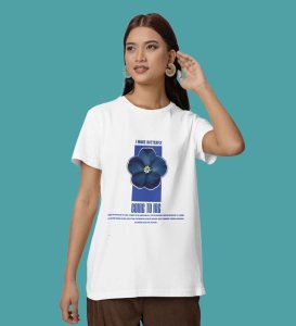 Wings Attracted to Peace: Graphic Printed White T-Shirt
