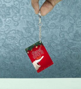 Celebrate Surprises With Secret Senta Theme Printed Keychain Pack of 2