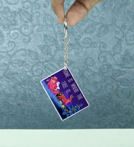 A Tree Turns Spaces Into Homes Printed Keychain Pack of 2