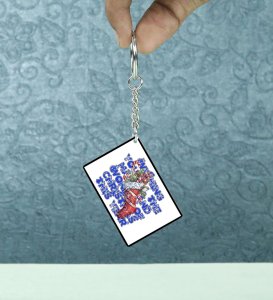 Joyful Wishes and Christmas Wonder for the Year Printed Keychain Pack of 2