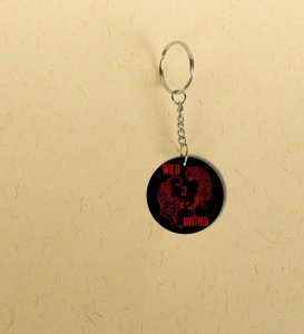 Symbol Of Strength In Brotherhood Printed Round Keychain Pack of 2