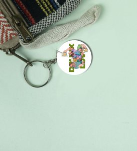Playful Drunk Love and Laughing Mates: Printed Round Keychain Pack of 2
