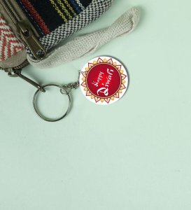 Bright Firecrackers Celebration Diwali Printed Round Keychain Pack of 2