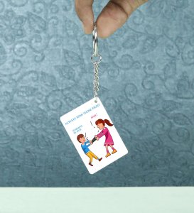 Festival Of Love Bandhan Of Blessings Rakhi Printed Keychain Pack of 2