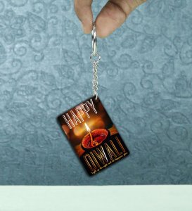 Celebrate Festival of Lights with Deep Utsav Inspired Printed Keychain Pack of 2