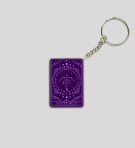 Mystic Archer Sagittarius Artwork Astroverse Printed Keychain Pack of 2