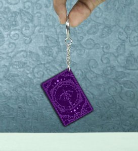 Mystic Archer Sagittarius Artwork Astroverse Printed Keychain Pack of 2