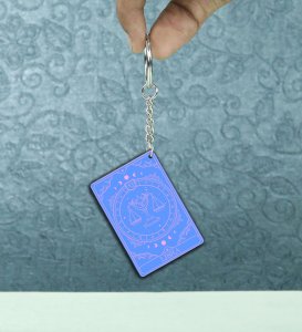 Libra Balance and Beauty Shine Astroverse Printed Keychain Pack of 2