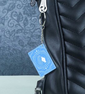 Unique Aquarius Energy Flows in Astroverse Printed Keychain Pack of 2