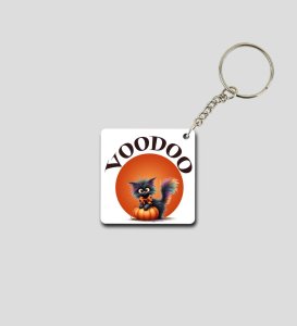 Bright Mischievous Monster and Doll Printed Keychain Pack of 2