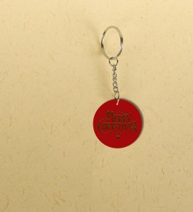 Celebrate Togetherness and Smiles with Christmas Printed Round Keychain Pack of 2
