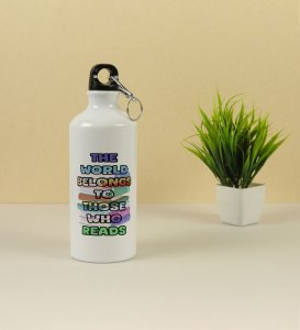 Read More Rule More Quote Design Aluminium Printed Sipper Bottle 600ml