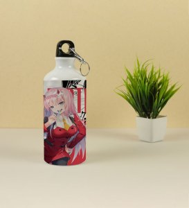 Dreamy Anime Girl Art Printed Aluminium Sipper Bottle 600ml